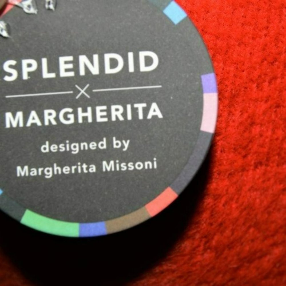 NWT Gorgeous Splendid X Margherita Missoni Pluma Fuzzy Sweater Dress Rosso - Picture 6 of 9